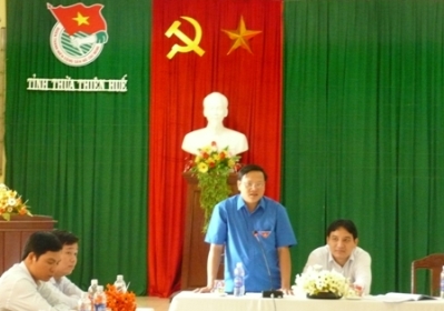 Bí thư Tỉnh đoàn Thừa Thiên Huế báo cáo công tác triển khai Đại hội